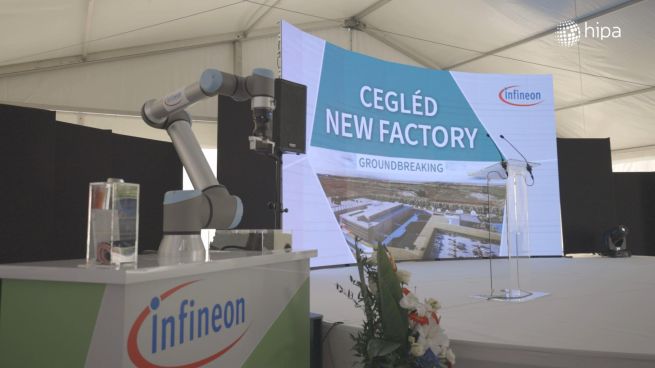 Letették az Infineon új egységének alapkövét Cegléden - VIDEÓRIPORT