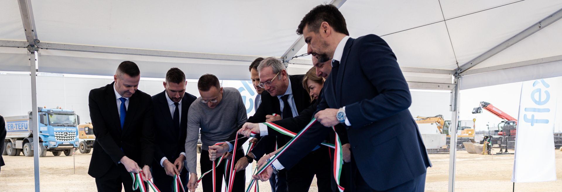 The foundation stone of the Flex warehouse in Zalaegerszeg was laid