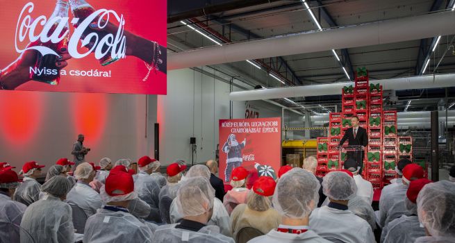 A Coca-Cola tovább halad tervének megvalósításával, hogy magyarországi telephelyét a régió legnagyobb gyártóközpontjává tegye